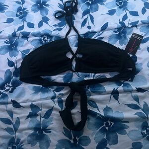 Black Halter Bikini Top